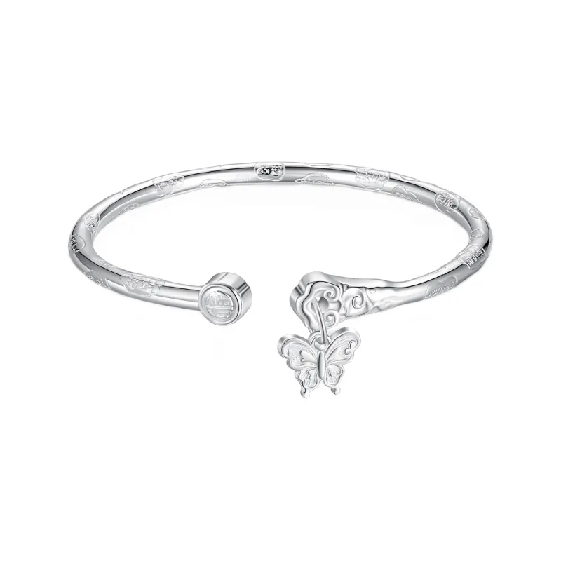Nine Music 999 Fine Silver Bangles Unisex-0