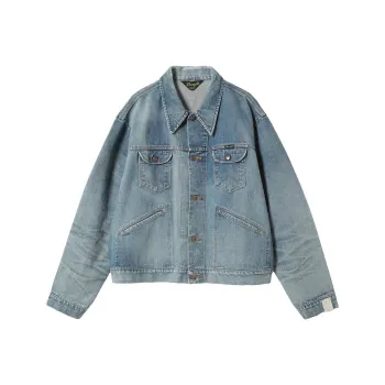 N.HOOLYWOOD x Wrangler SS24 Denim Jacket Unisex Light Blue
