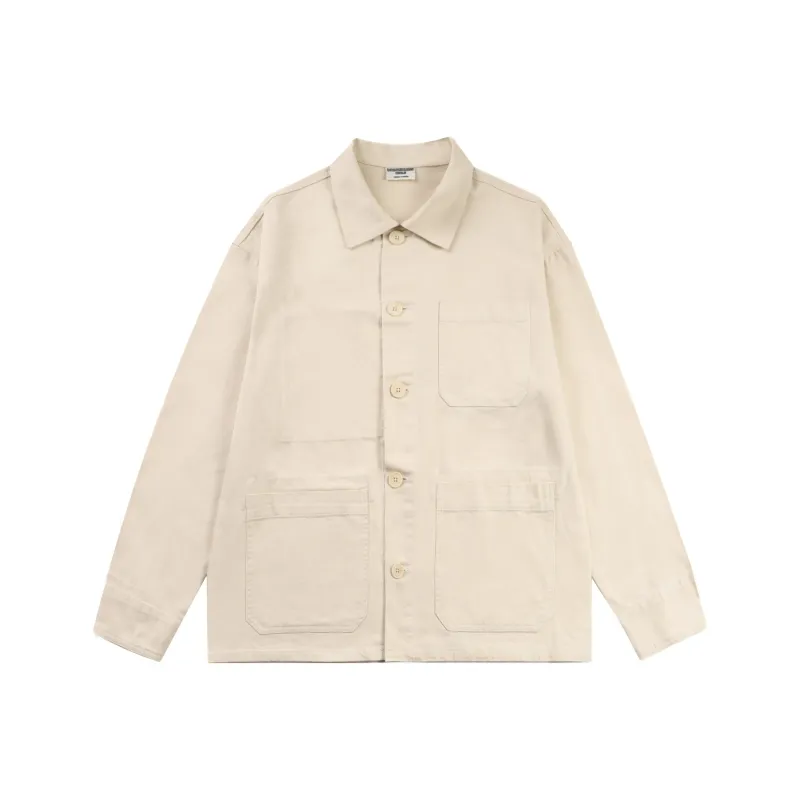 BORDERLESS BDLS Jackets Coats Unisex Beige Apricot-0