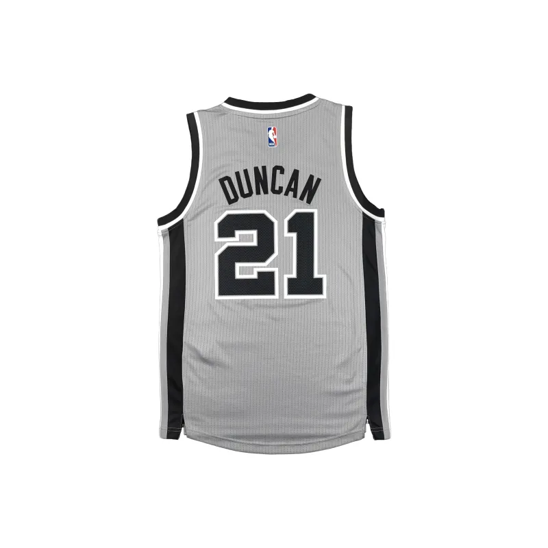 Adidas x NBA SWINGMAN Fan Edition San Antonio Spurs Basketball Jersey Unisex Gray-1