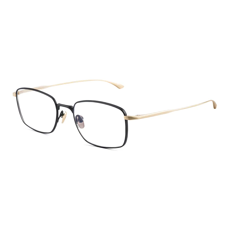 MASUNAGA Titanium Rectangular Eyeglass Frames Unisex Multicolor-0