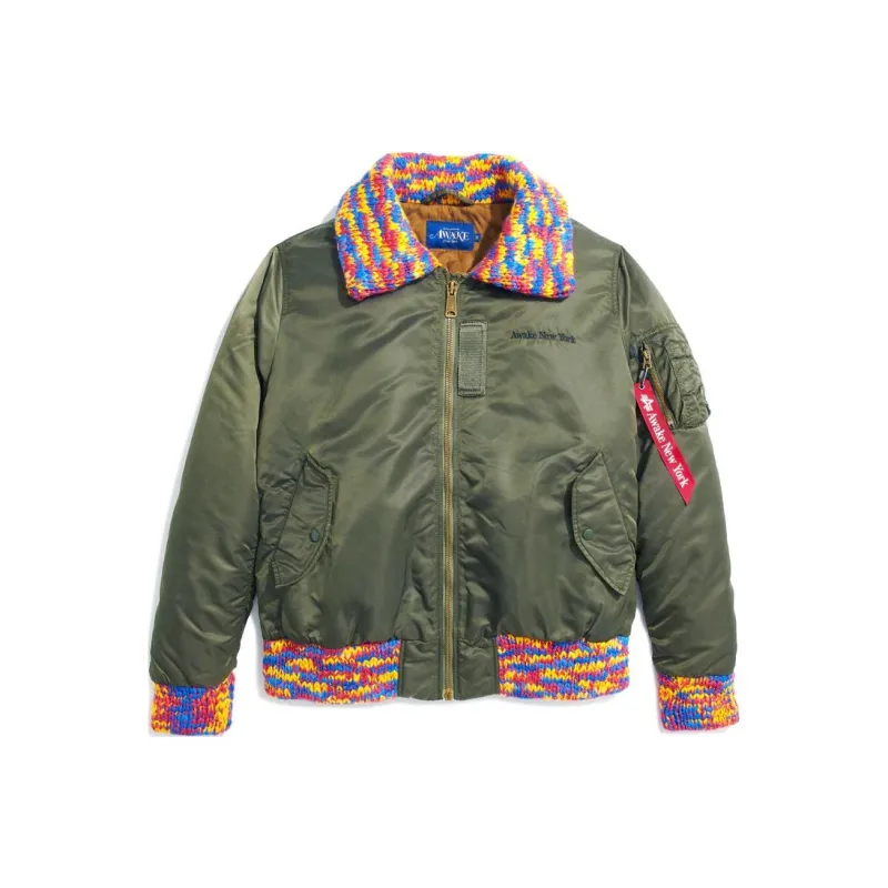 Awake NY Jackets Unisex Olive Green-0