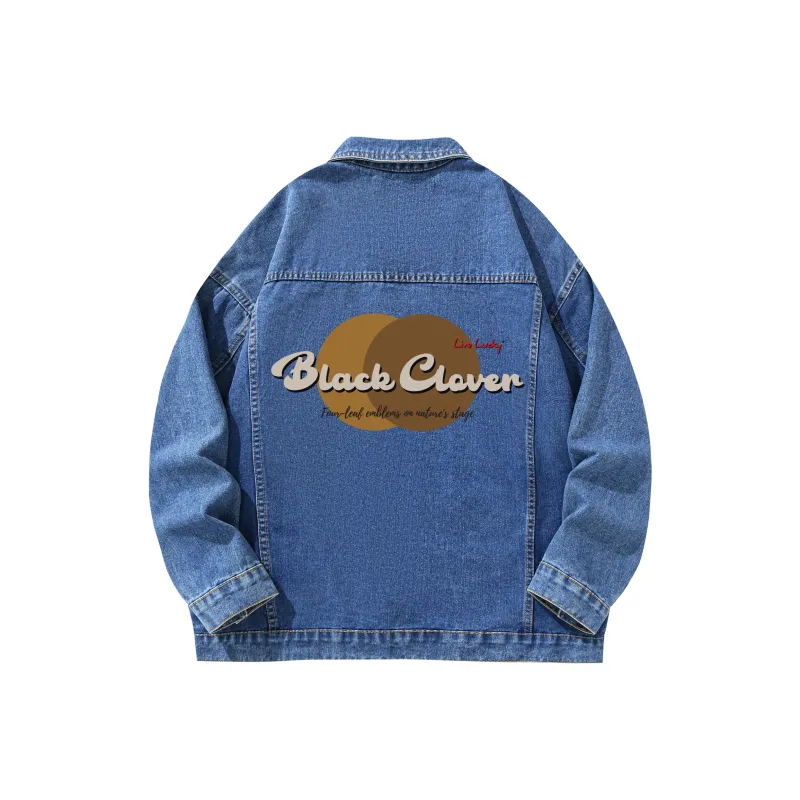 BLACK CLOVER Denim Jacket Unisex-14