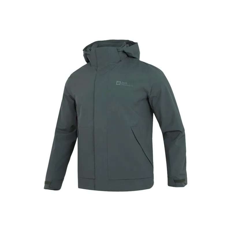 Jack Wolfskin Waterproof And Windproof Windbreaker Jacket Men's-0