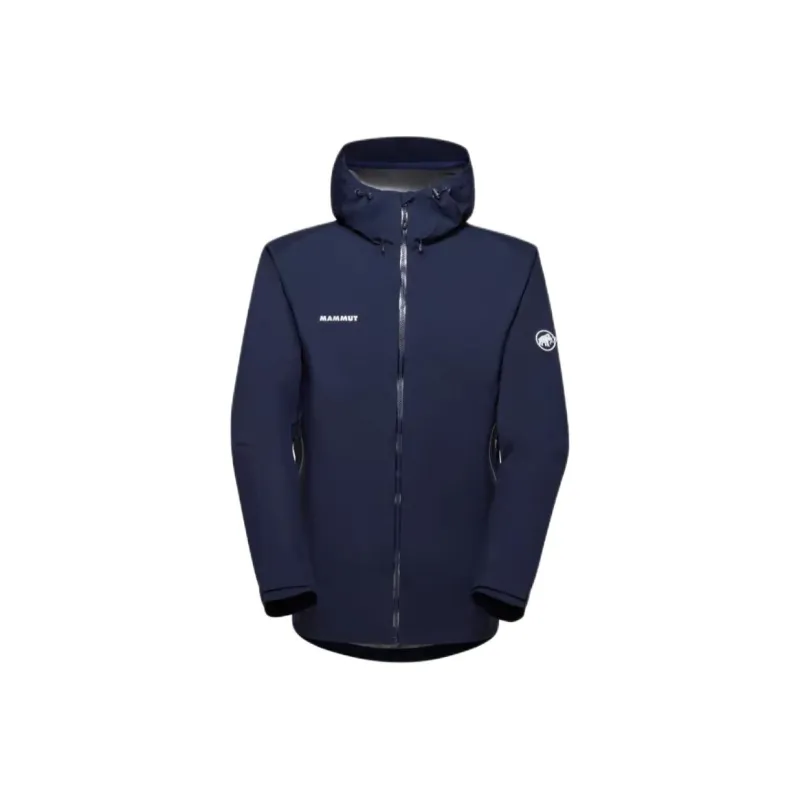 MAMMUT Convey Hiking Waterproof, Windproof, And Breathable Windbreaker Jacket Men's Black-5
