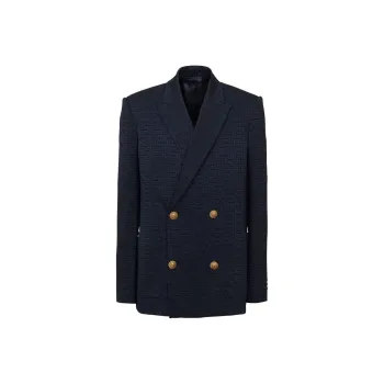 BALMAIN PB monogram Satin Blazer