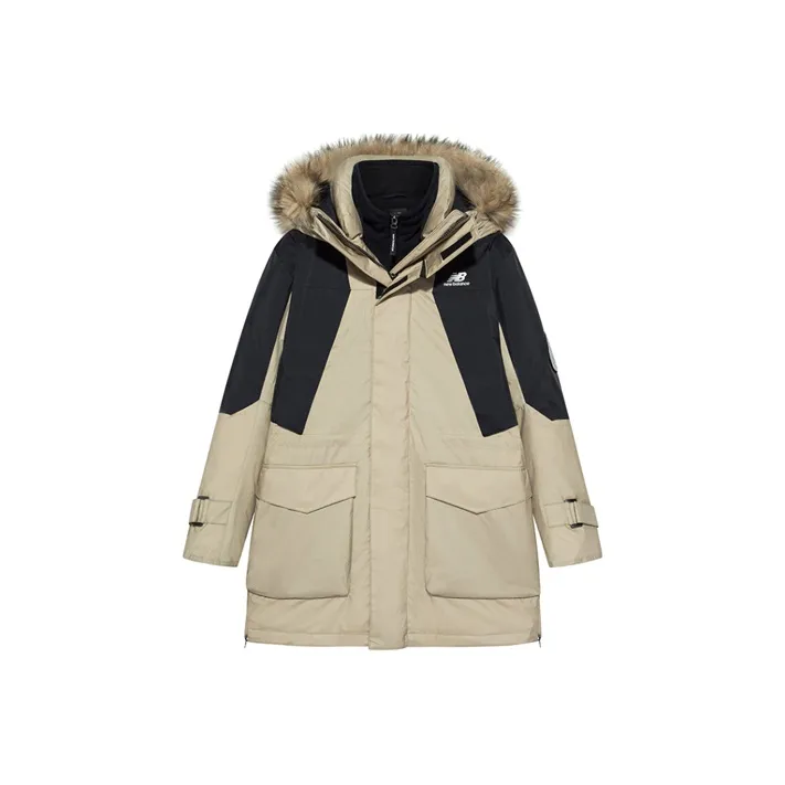 New Balance Down Jackets Men Khaki-0