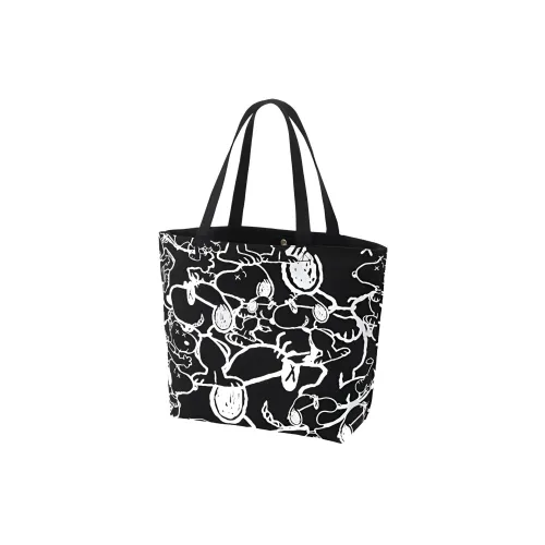 UNIQLO KAWS X PEANUTS Collaboration Cotton Tote Bag, Shopping Bag, Shoulder Bag, Handbag Regular Unisex Black