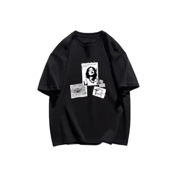 TESTUNG T Shirts Unisex Black