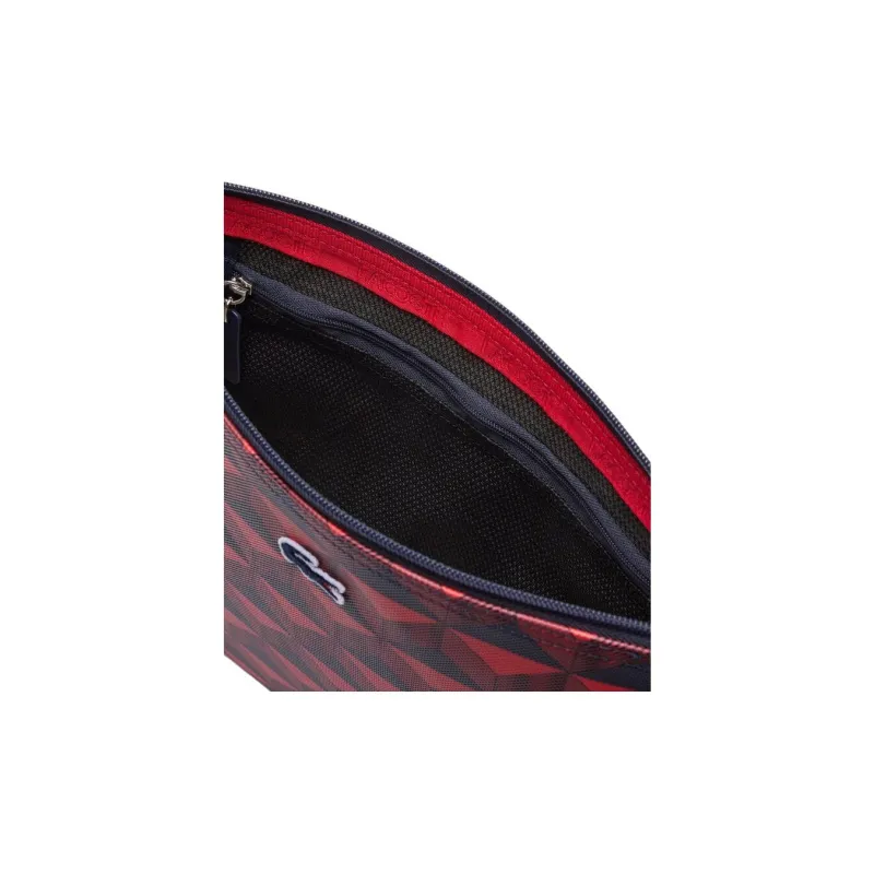 LACOSTE PVC Clutch Tubas Unisex Red-3