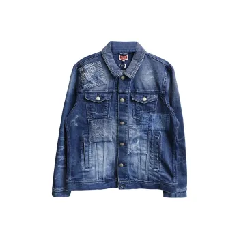 CHEVIGNON x WHOVAL Denim Jacket Men's Blue