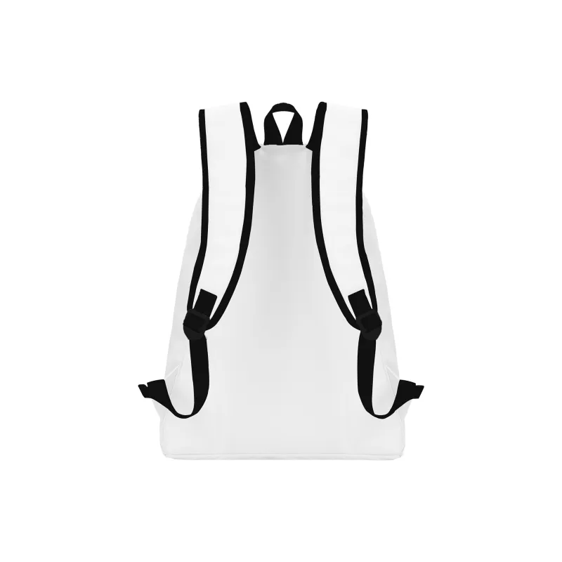 QRST NOT For US Collaboration Polyester Backpack Unisex White-7