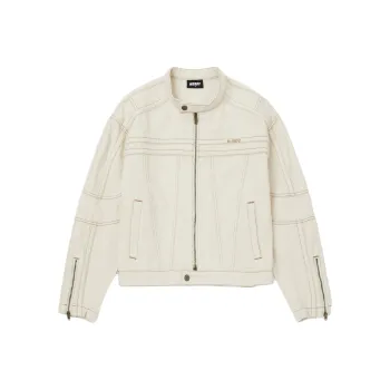 NERDY Denim Jacket Unisex Ivory