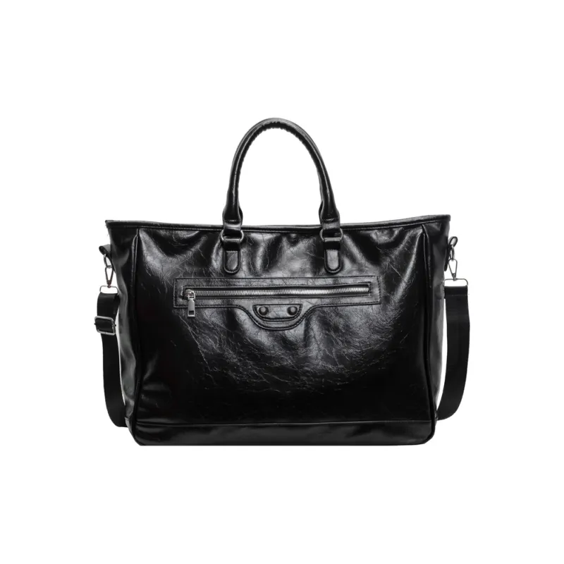 Wenpercy PU Handbag Tote Bag Travel Bag Unisex Multicolor-0
