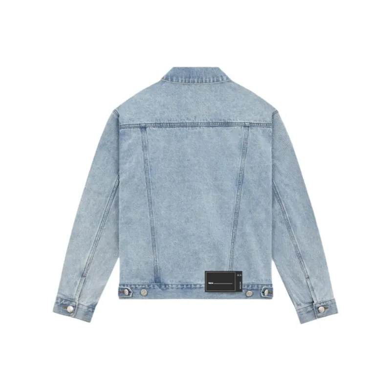WE11DONE Logo patch Denim Jacket-1