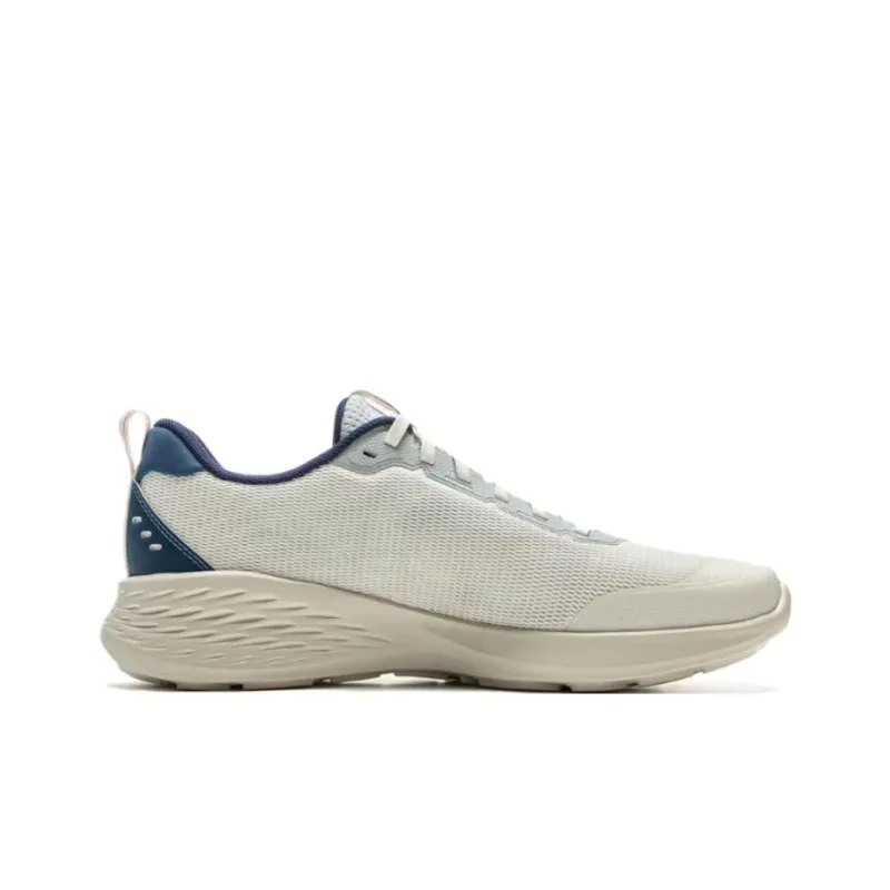 LiNing Light Cloud Abrasion Resistant Slip Resistant Low Top Casual Running Shoes Men's White Blue-1
