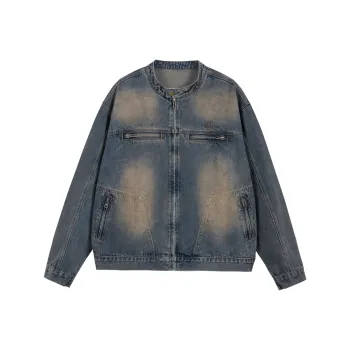 TWOEX2 Denim Jackets Unisex Vintage Blue