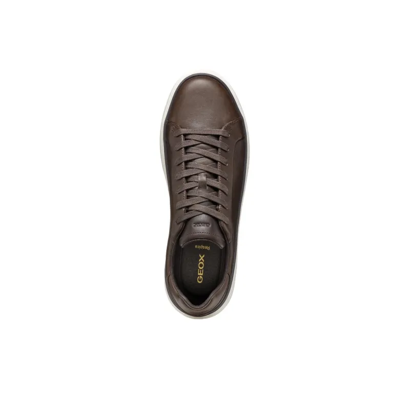 GEOX Zackerty Low Top Skateboard Shoes Men's Coffee-4