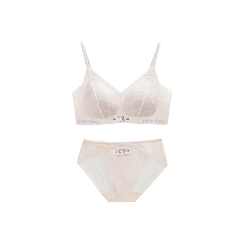GUKOO x Hello Kitty Sanrio Series Underwear Set Women's Light Mist Pink-1