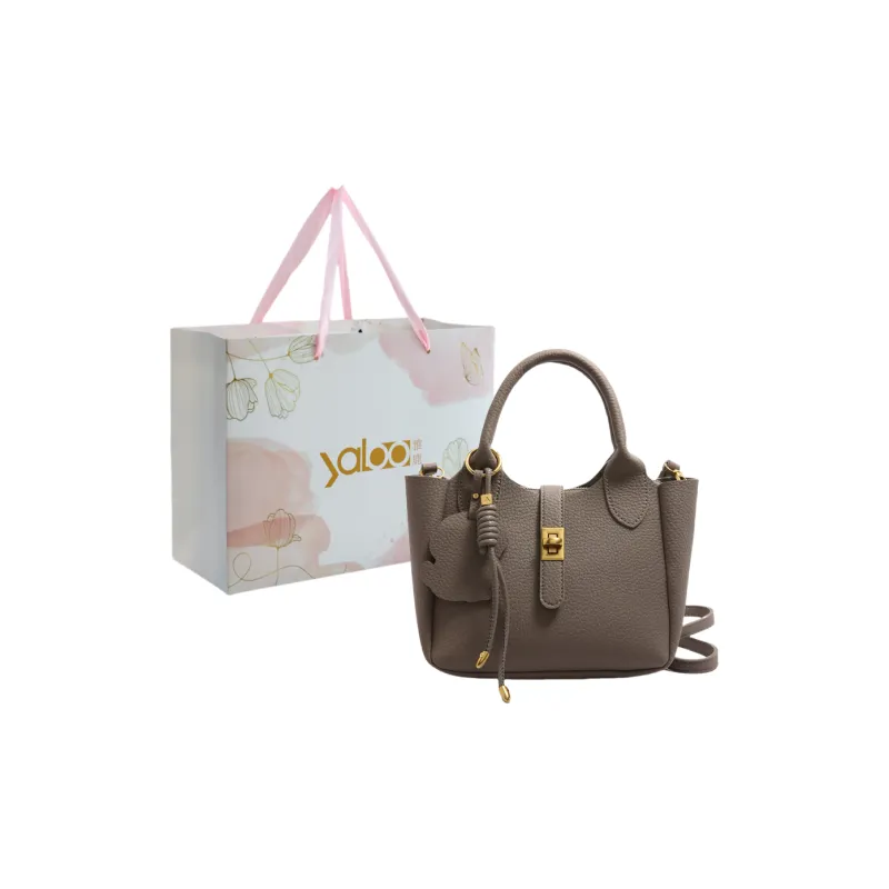 Yalu PU Shoulder Bag, Crossbody Bag, Handbag Unisex Ecru/Gray/Black/Pink-6