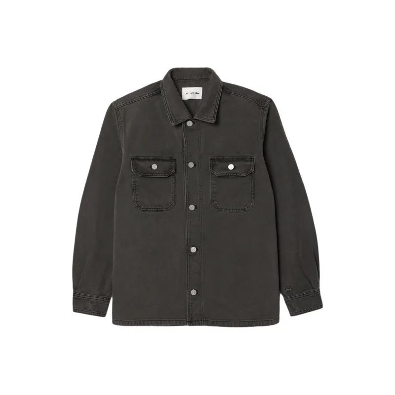 LACOSTE Denim Jacket Men's Black-0