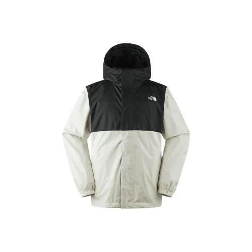 THE NORTH FACE City Outdoor Collection Hiking Waterproof And Windproof Windbreaker Jacket Men's Beige Black Multicolor