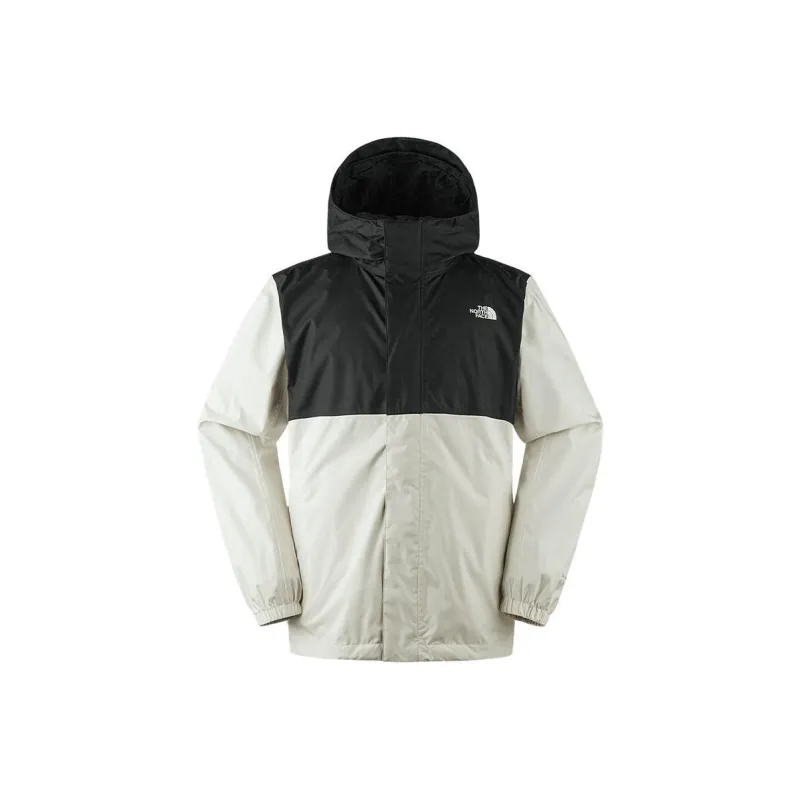 THE NORTH FACE City Outdoor Collection Hiking Waterproof And Windproof Windbreaker Jacket Men's Beige Black Multicolor-0