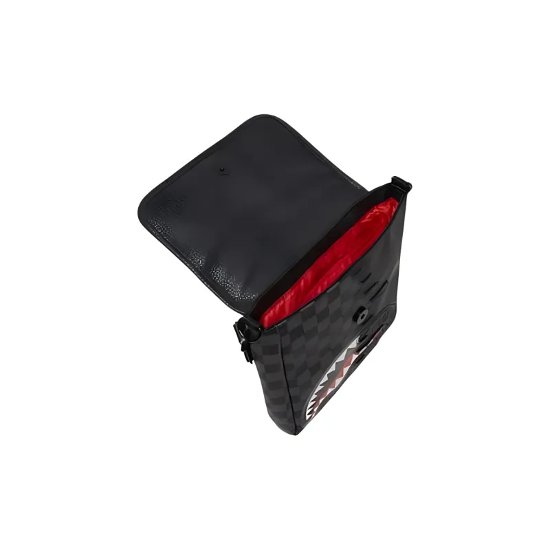 SPRAYGROUND Unfinished Shark Messenger Bag-3