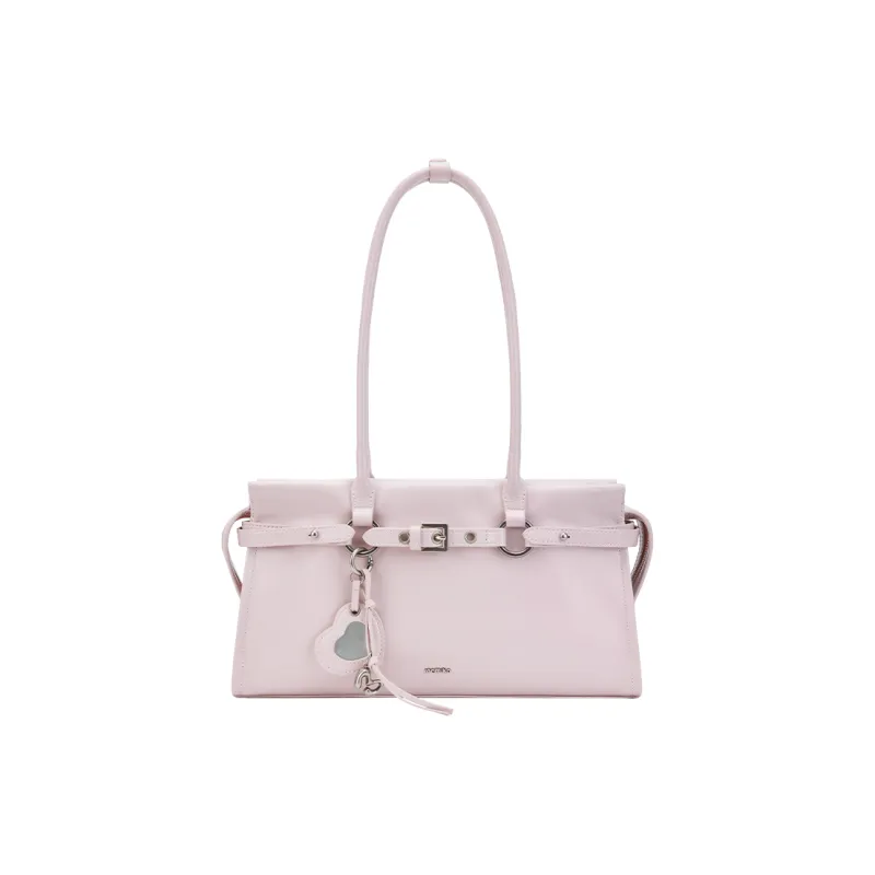 MCMIKO Cow Leather, Synthetic Leather Shoulder Bag Regular Women's Cherry Blossom Pink-1