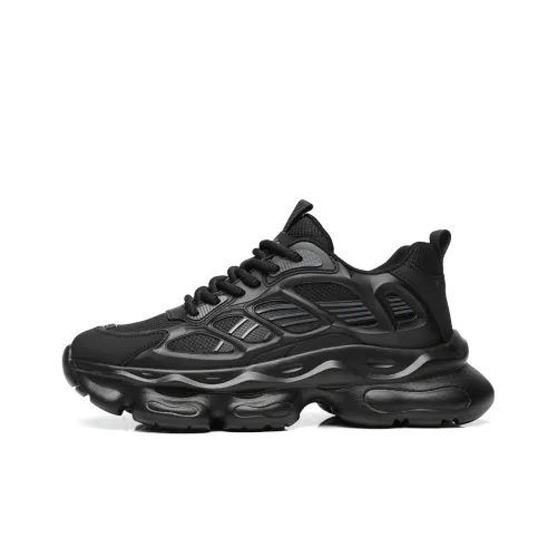 POPULAR ROUSE PR Breathable Chunky Sneakers Men's Black