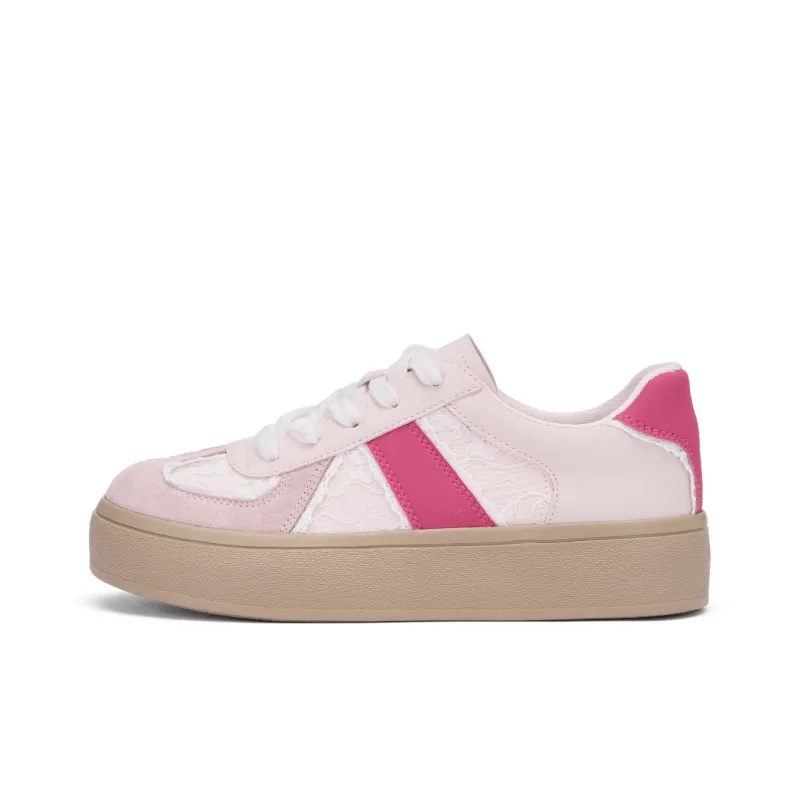 Hotwind Cream Lace Series Anti-Slip Wear-Resistant Low-Top Casual Shoes Women's-5