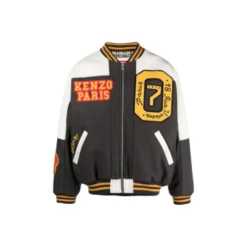 KENZO Tiger Academy Logo appliqué Bomber Jacket