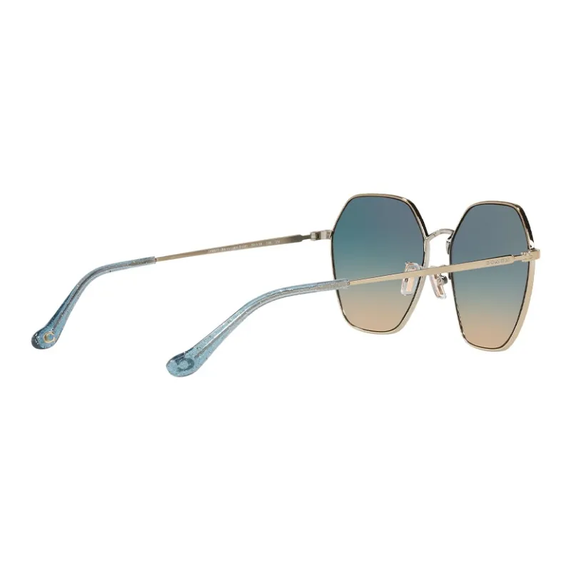 COACH Irregular Shape Sunglasses Women's Gold-1