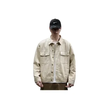 Tonlion Denim Jacket Men's Khaki