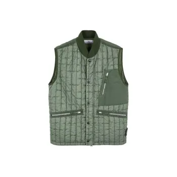 STONE ISLAND Stella Button Up Quilted Padded Gilet