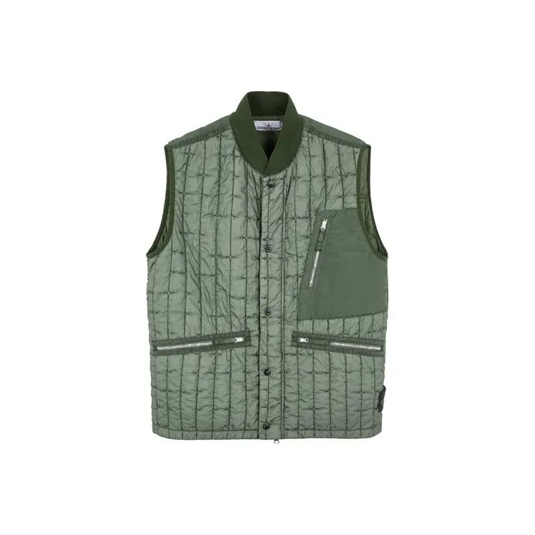STONE ISLAND Stella Button Up Quilted Padded Gilet-0