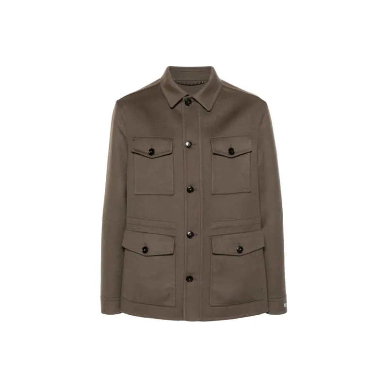 Canali Single breasted Wool cashmere Jacket-0
