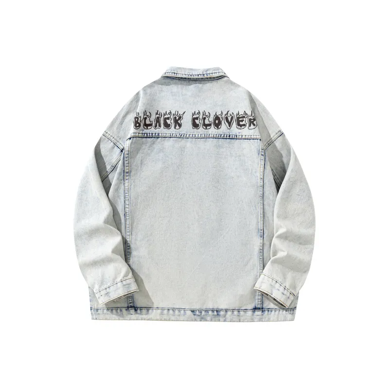 BLACK CLOVER Denim Jacket Unisex-5