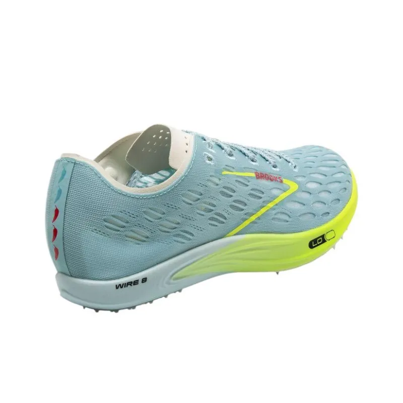 Brooks Wire 8 Shock Absorbers With Slip Resistant And Abrasion Resistant Properties Low Top Running Shoes Unisex Blue-4