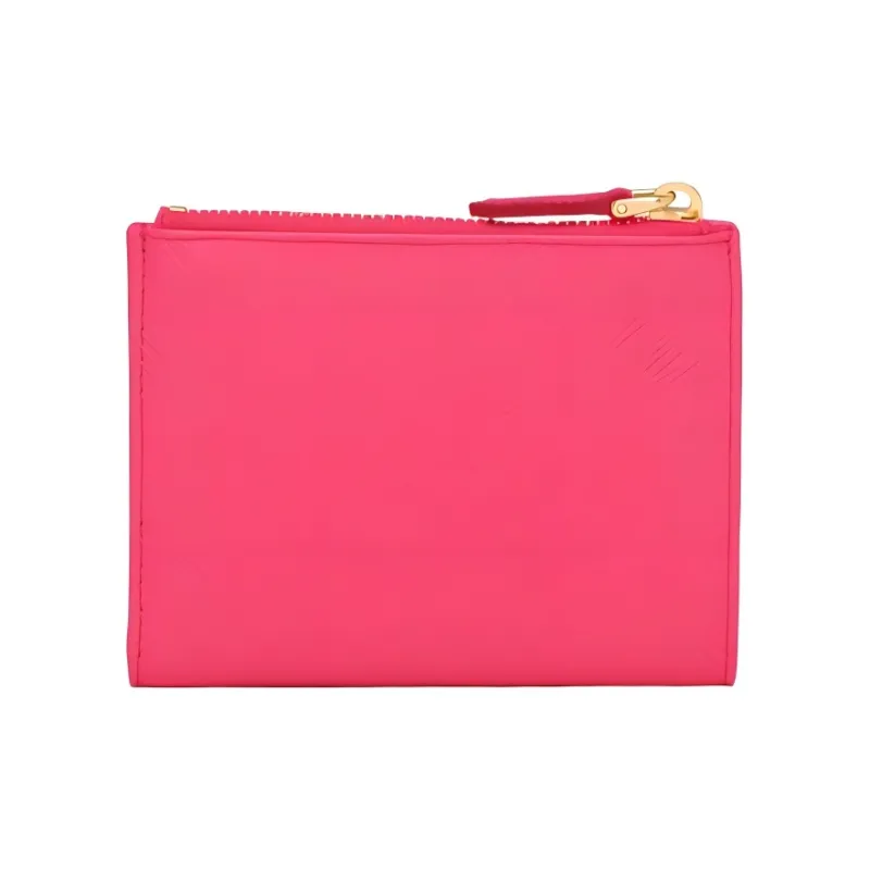 PRADA Saffiano Leather Wallet Small Size Women's Pink Peony-2