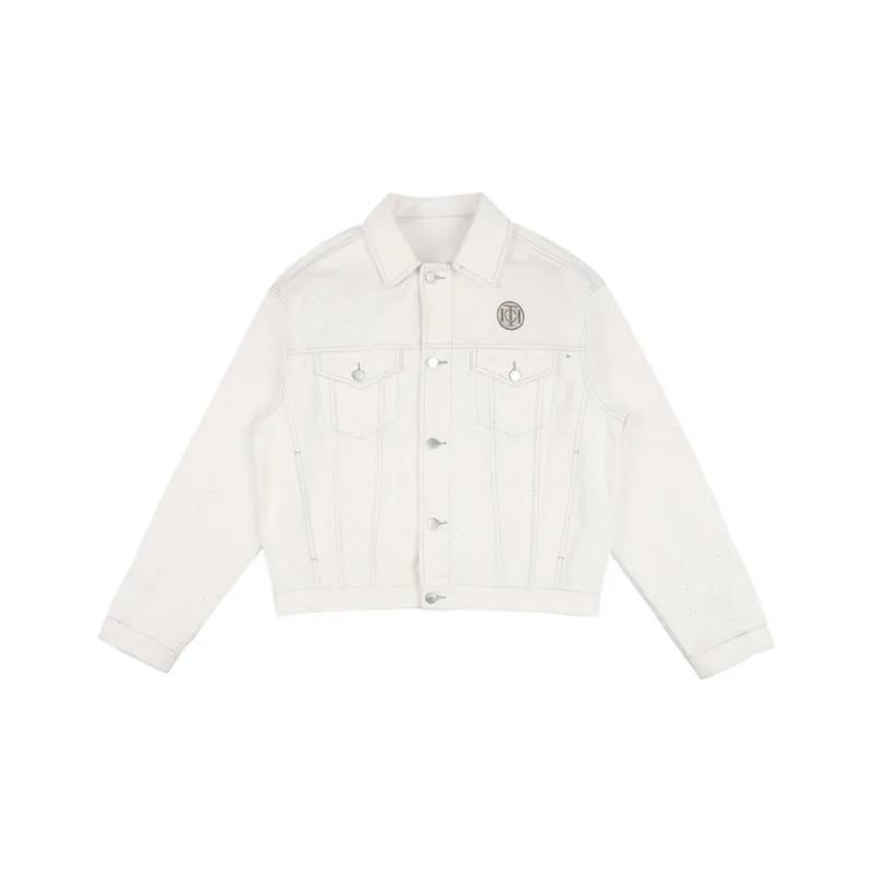TCH Denim Jackets Unisex White-0