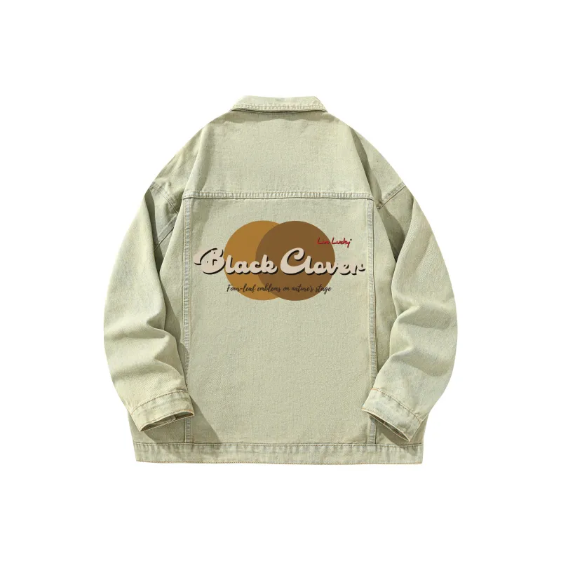 BLACK CLOVER Denim Jacket Unisex-16