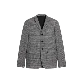 CELINE Mods Jacket In Prince Of Wales Wool