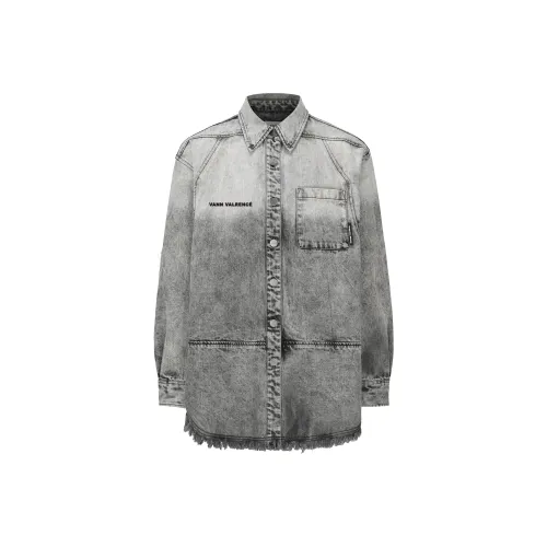 VANN VALRENCÉ Denim Jacket Unisex Mountain Stone Gray