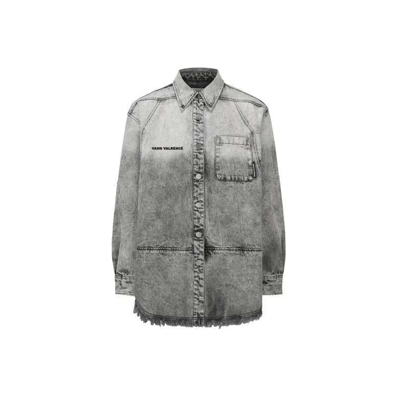 VANN VALRENCÉ Denim Jacket Unisex Mountain Lime-0