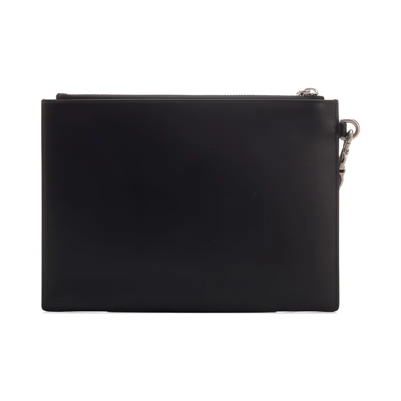 GUCCI GG Marmont Smooth Leather Clutch Men's Black-1