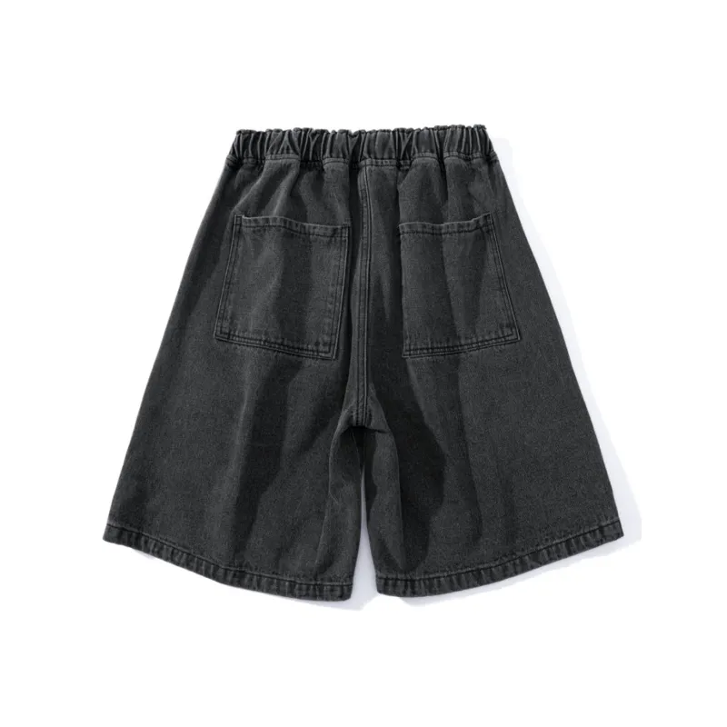 DUNHUANG ART INSTITUTE Denim Shorts Unisex-1