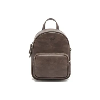 MICOCAH PU Backpack, Shoulder Bag, Crossbody Bag, Handbag Women's Amber Brown/Mother of Pearl White/Natural Black