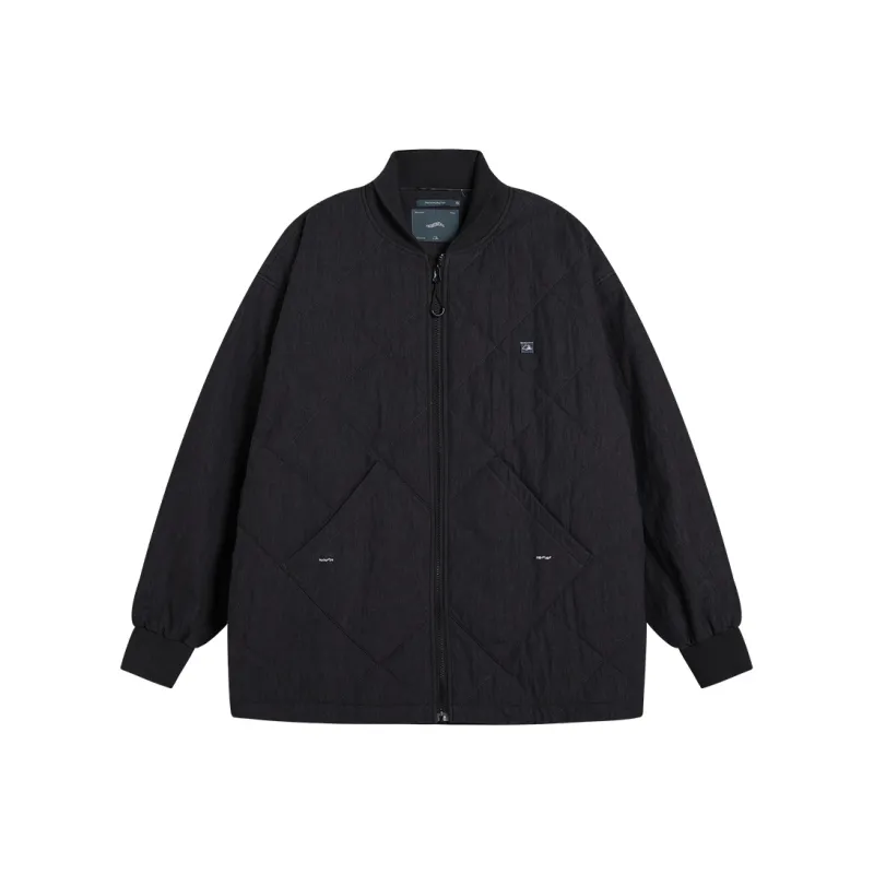 TIKIMOMOKA Solid Color Lapel Loose Fit Puffer Jacket Unisex-7