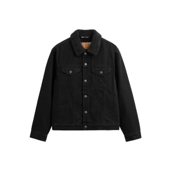 ZARA Denim Jackets Men Black